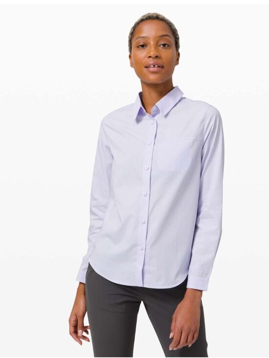 lululemon athletica Tops - Lululemon Full Day Ahead Shirt Serene Blue